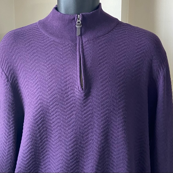 Fredrik Anderson Copenhagen men eggplant colour 100% cotton sweater. Size L. NWT - Picture 3 of 10